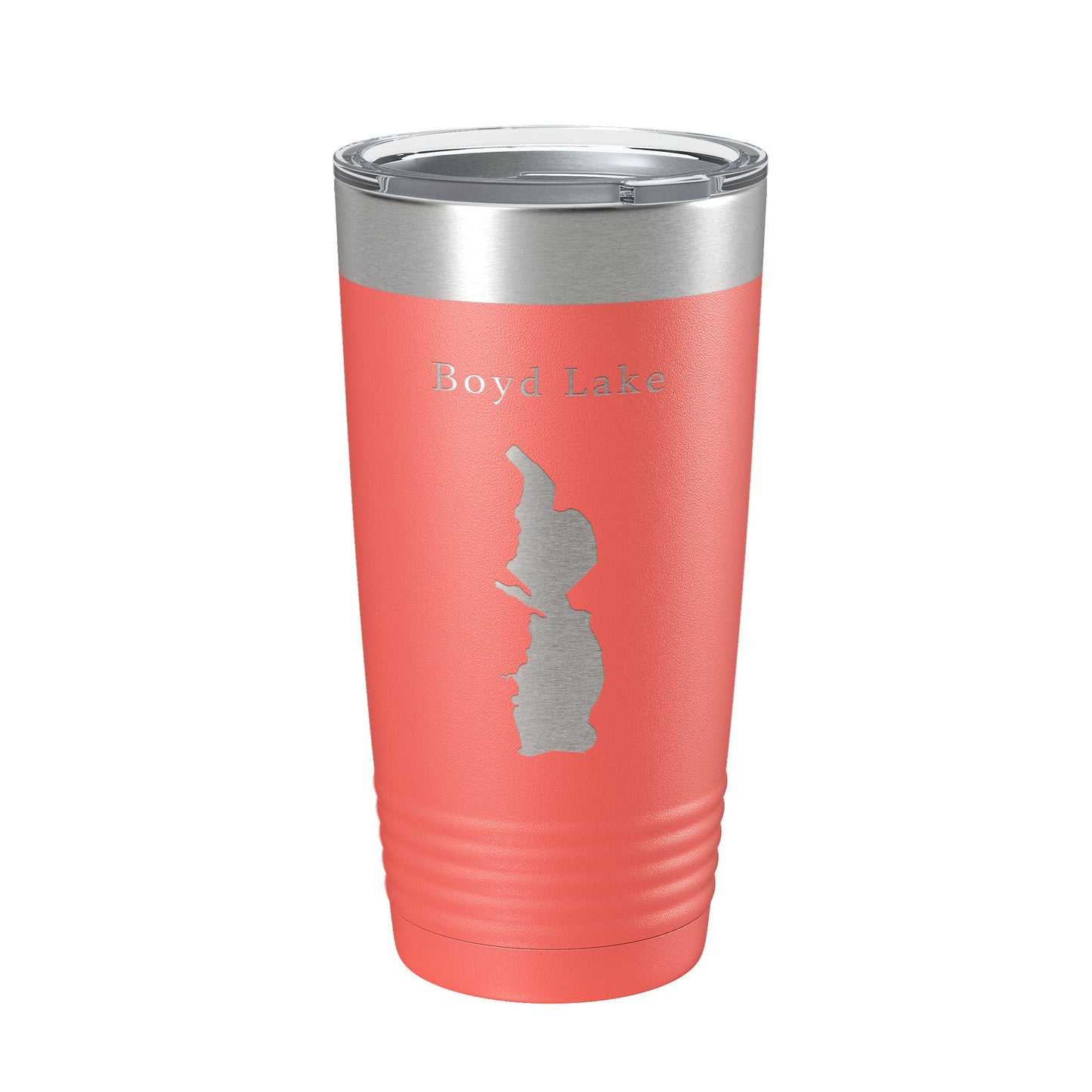 Boyd Lake Map Tumbler Travel Mug Insulated Laser Engraved Coffee Cup Colorado 20 oz-20