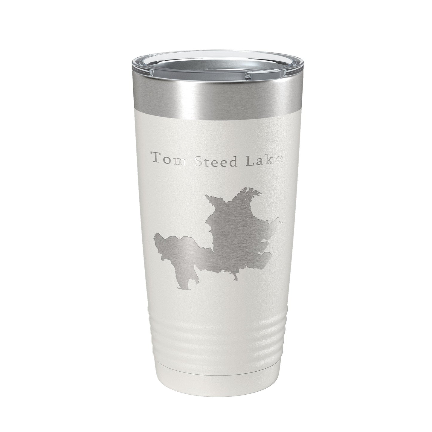 Tom Steed Lake Map Tumbler Travel Mug Insulated Laser Engraved Coffee Cup Oklahoma 20 oz-7