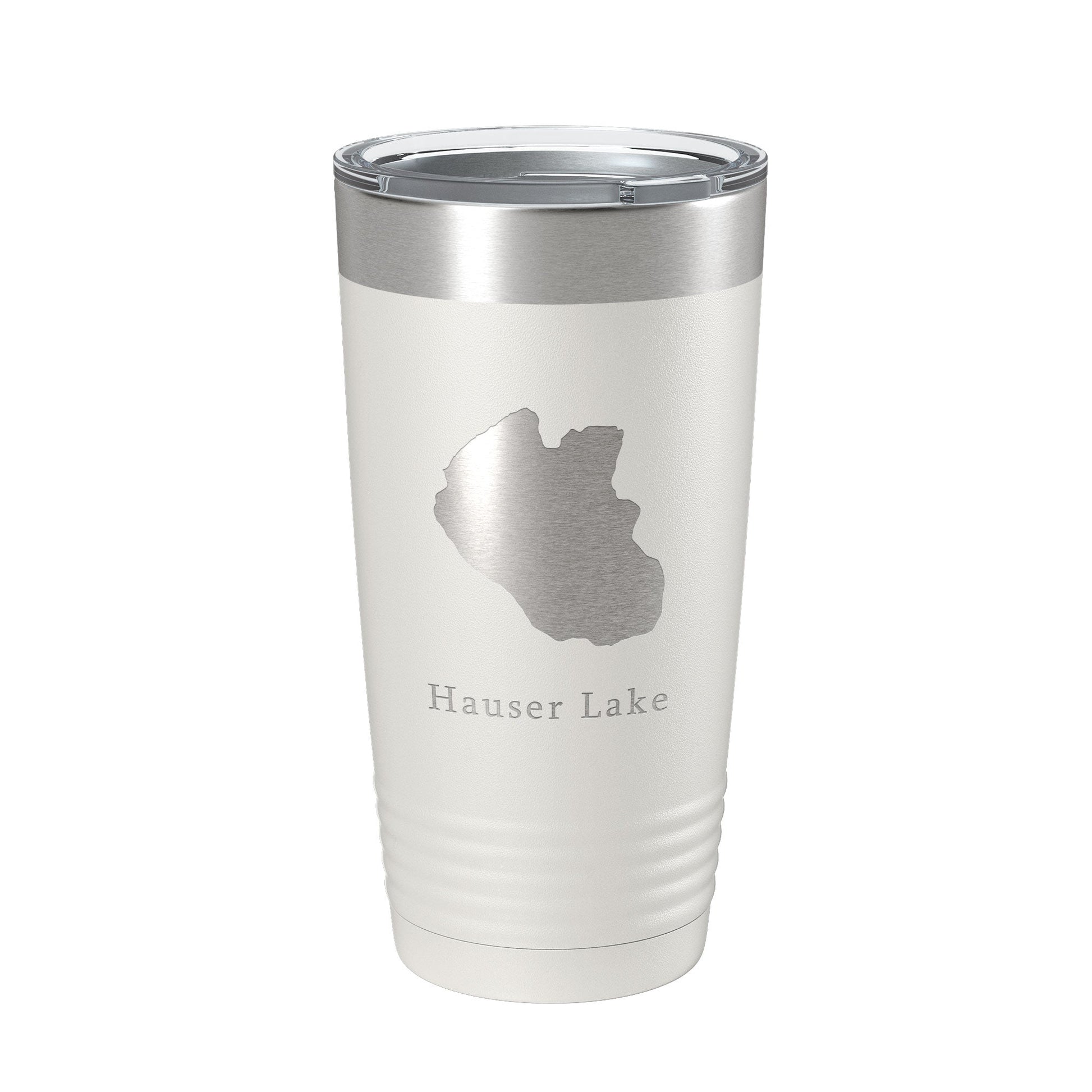 Hauser Lake Map Tumbler Travel Mug Insulated Laser Engraved Coffee Cup Idaho 20 oz-1