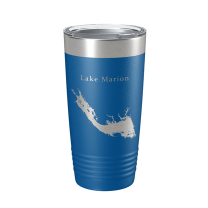 Lake Marion Map Tumbler Travel Mug Insulated Laser Engraved Coffee Cup South Carolina 20 oz-6