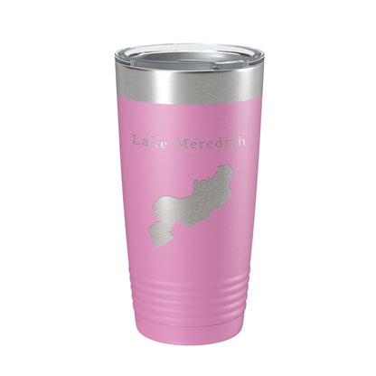 Lake Meredith Map Tumbler Travel Mug Insulated Laser Engraved Coffee Cup Colorado 20 oz-14