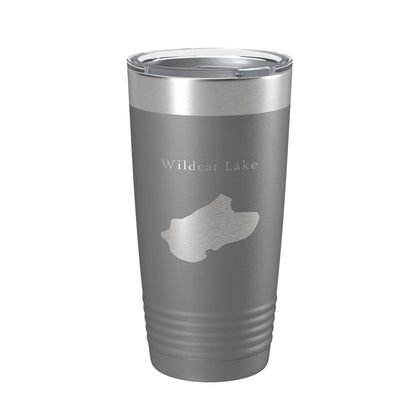 Wildcat Lake Map Tumbler Travel Mug Insulated Laser Engraved Coffee Cup Banner Elk North Carolina 20 oz-16