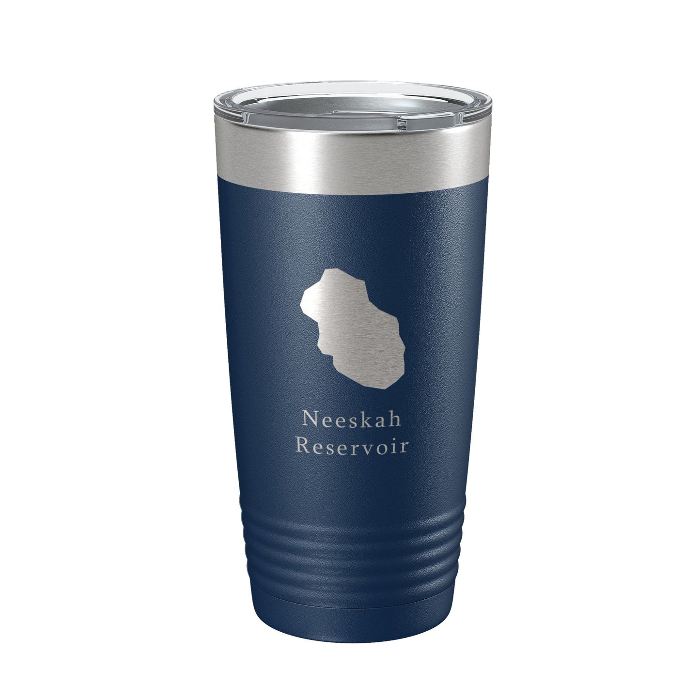 Neeskah Reservoir Tumbler Lake Map Travel Mug Insulated Laser Engraved Coffee Cup Colorado 20 oz-8