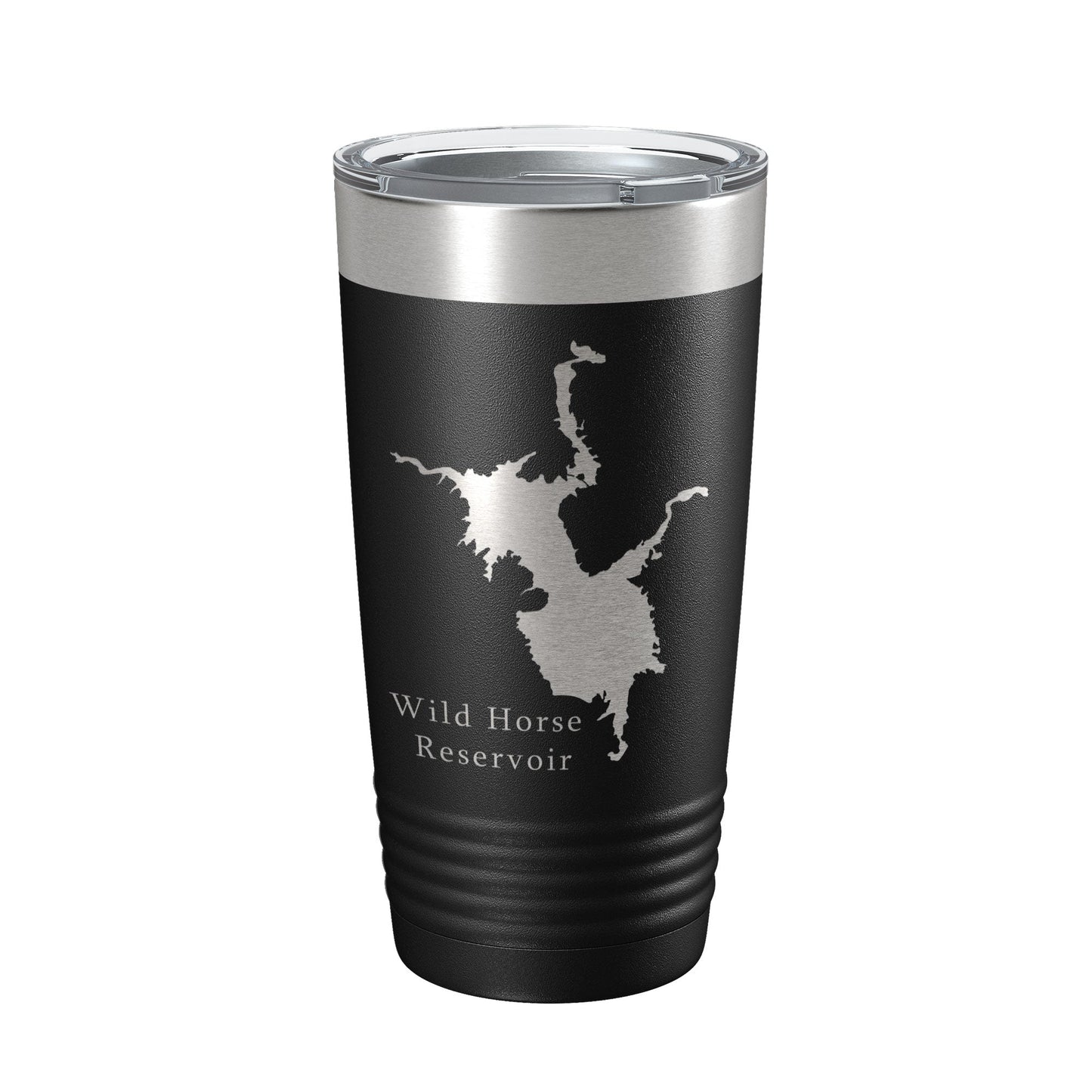 Wild Horse Reservoir Tumbler Lake Map Travel Mug Insulated Laser Engraved Coffee Cup Nevada 20 oz-5