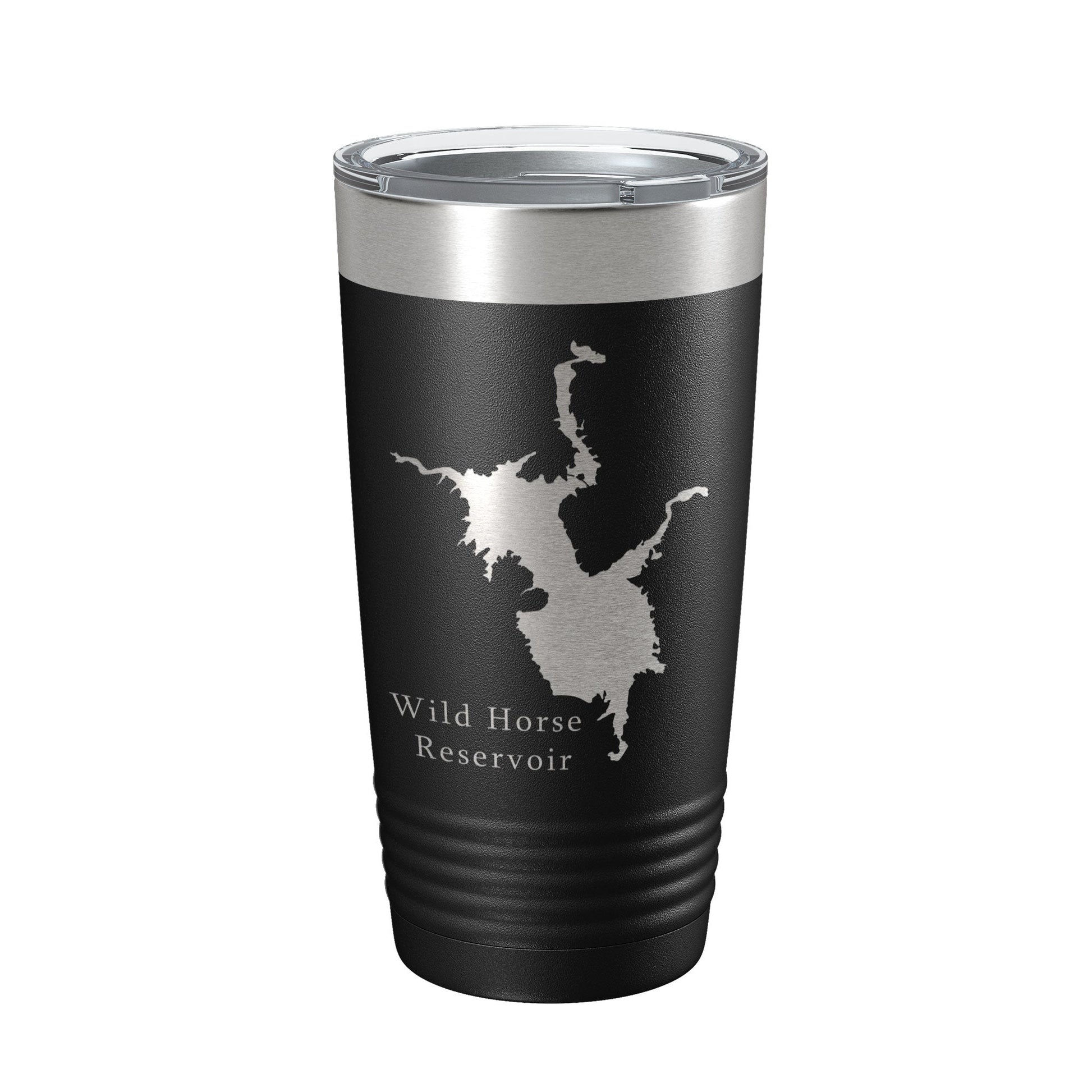 Wild Horse Reservoir Tumbler Lake Map Travel Mug Insulated Laser Engraved Coffee Cup Nevada 20 oz-5