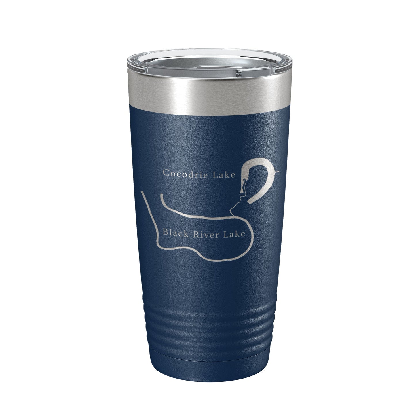 Black River Lake and Cocodrie Lake Map Tumbler Travel Mug Insulated Laser Engraved Coffee Cup Louisiana 20 oz-8