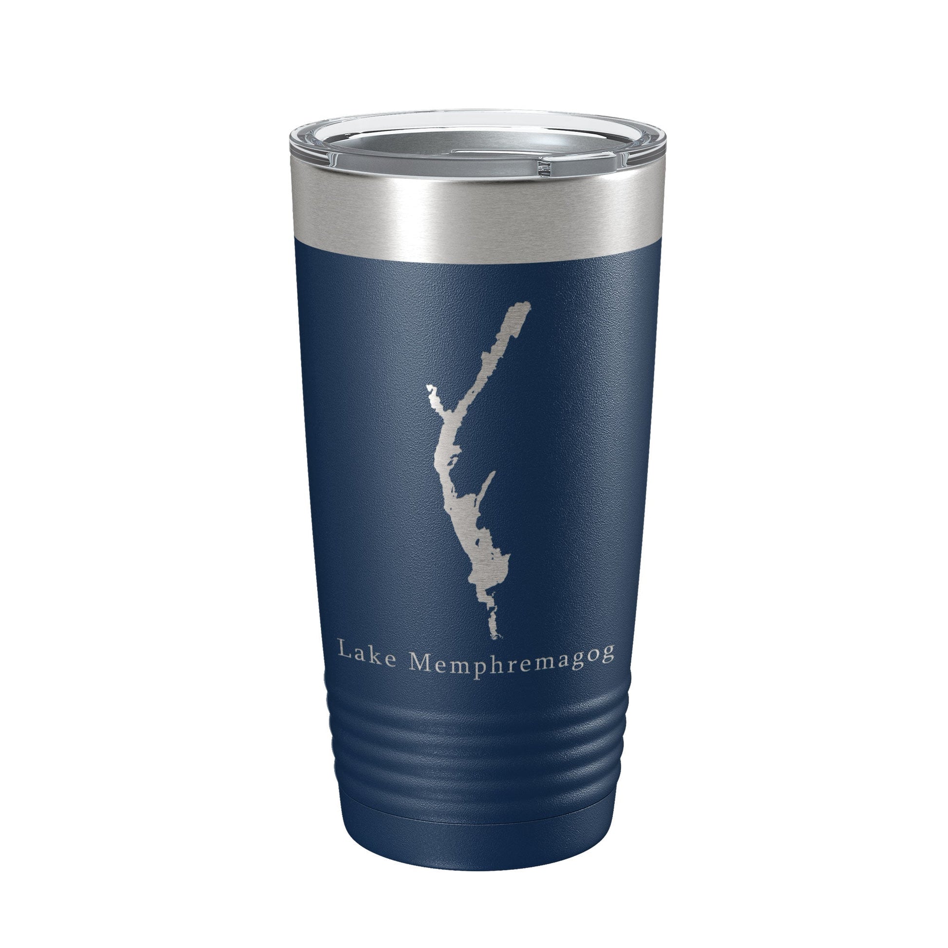 Lake Memphremagog Map Tumbler Travel Mug Insulated Laser Engraved Coffee Cup Vermont Quebec 20 oz-2