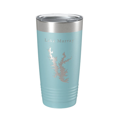 Lake Murray Map Tumbler Travel Mug Insulated Laser Engraved Coffee Cup Oklahoma 20 oz-13