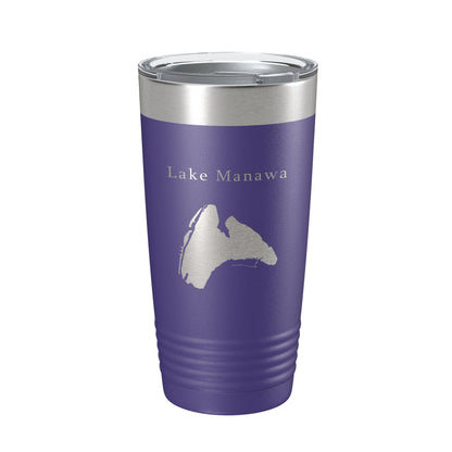 Lake Manawa Map Tumbler Travel Mug Insulated Laser Engraved Coffee Cup Iowa 20 oz-15