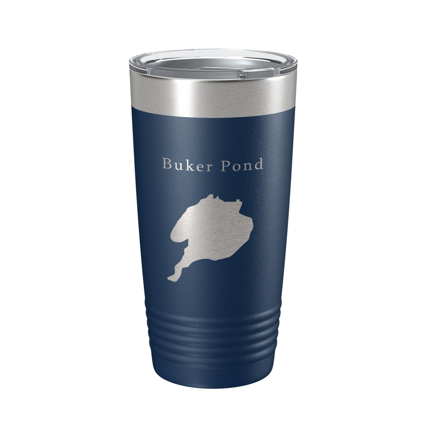 Buker Pond Tumbler Lake Map Travel Mug Insulated Laser Engraved Coffee Cup Maine 20 oz-8