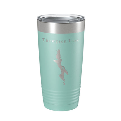 Thompson Lake Map Tumbler Travel Mug Insulated Laser Engraved Coffee Cup Maine 20 oz-12