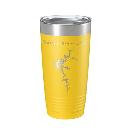 Barren River Lake Map Tumbler Travel Mug Insulated Laser Engraved Coffee Cup Kentucky 20 oz-19