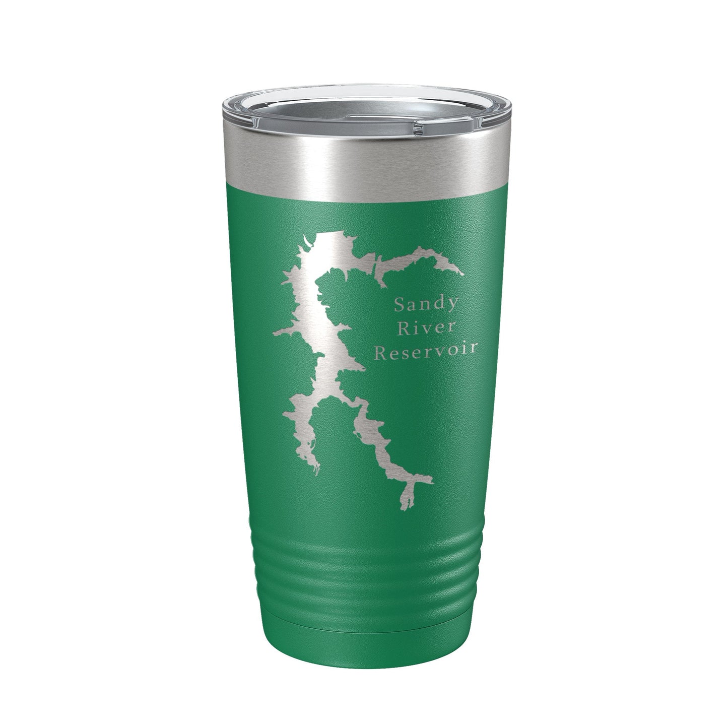 Sandy River Reservoir Tumbler Lake Map Travel Mug Insulated Laser Engraved Coffee Cup Virginia 20 oz-9
