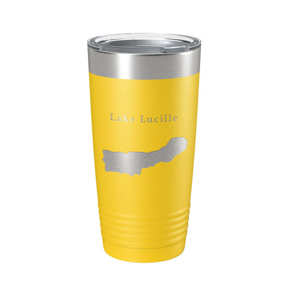 Lake Lucille Map Tumbler Travel Mug Insulated Laser Engraved Coffee Cup Alaska 20 oz-19