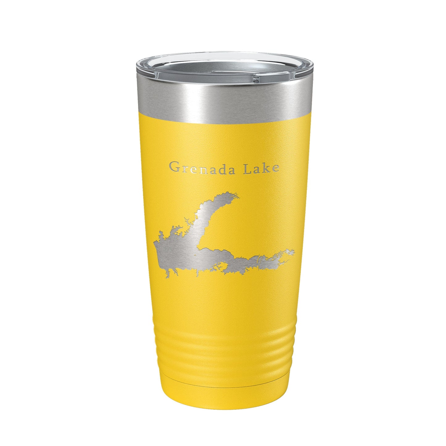 Grenada Lake Map Tumbler Travel Mug Insulated Laser Engraved Coffee Cup Mississippi 20 oz-4