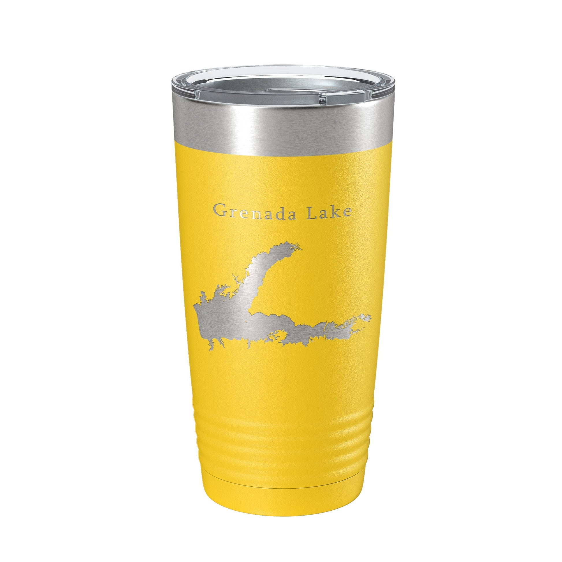 Grenada Lake Map Tumbler Travel Mug Insulated Laser Engraved Coffee Cup Mississippi 20 oz-4