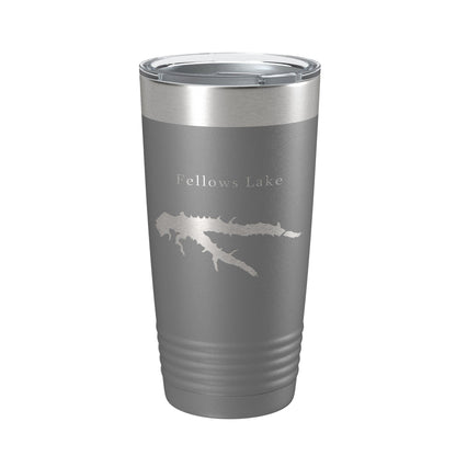Fellows Lake Map Tumbler Travel Mug Insulated Laser Engraved Coffee Cup Missouri 20 oz-16