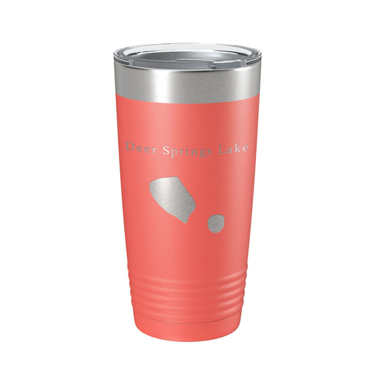 Deer Springs Lake Map Tumbler Travel Mug Insulated Laser Engraved Coffee Cup Florida 20 oz-20