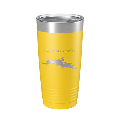Lake Maumelle Map Tumbler Travel Mug Insulated Laser Engraved Coffee Cup Arkansas 20 oz-4