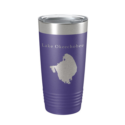Lake Okeechobee Map Tumbler Travel Mug Insulated Laser Engraved Coffee Cup Florida 20 oz-15