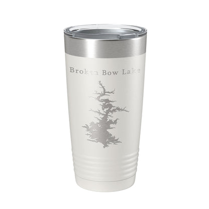 Broken Bow Lake Map Tumbler Travel Mug Insulated Laser Engraved Coffee Cup Oklahoma 20 oz-7