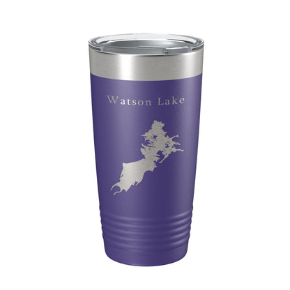 Watson Lake Map Tumbler Travel Mug Insulated Laser Engraved Coffee Cup Arizona 20 oz-15
