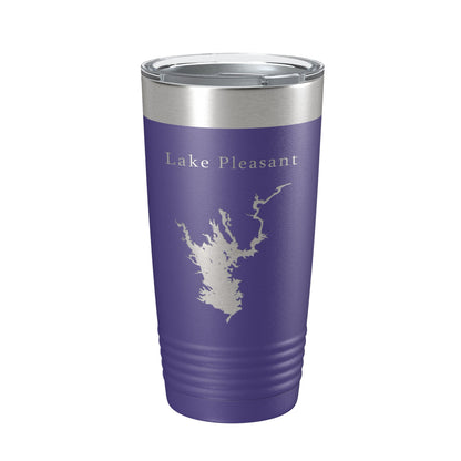 Lake Pleasant Map Tumbler Travel Mug Insulated Laser Engraved Coffee Cup Arizona 20 oz-15
