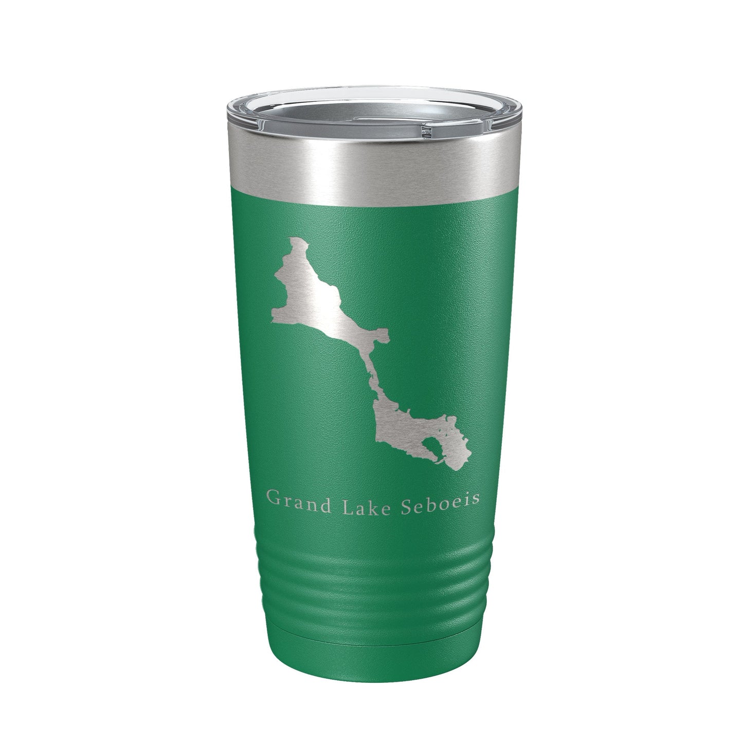 Grand Lake Seboeis Map Tumbler Travel Mug Insulated Laser Engraved Coffee Cup Maine 20 oz-9
