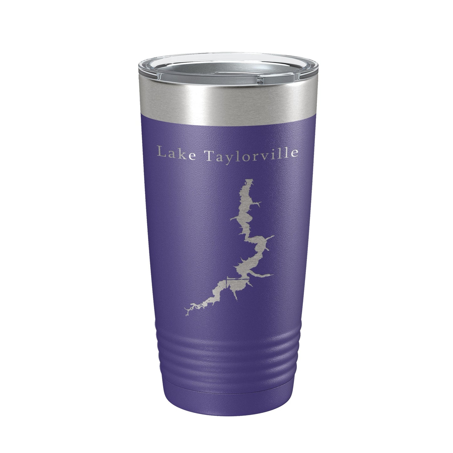 Lake Taylorville Map Tumbler Travel Mug Insulated Laser Engraved Coffee Cup Illinois 20 oz-15