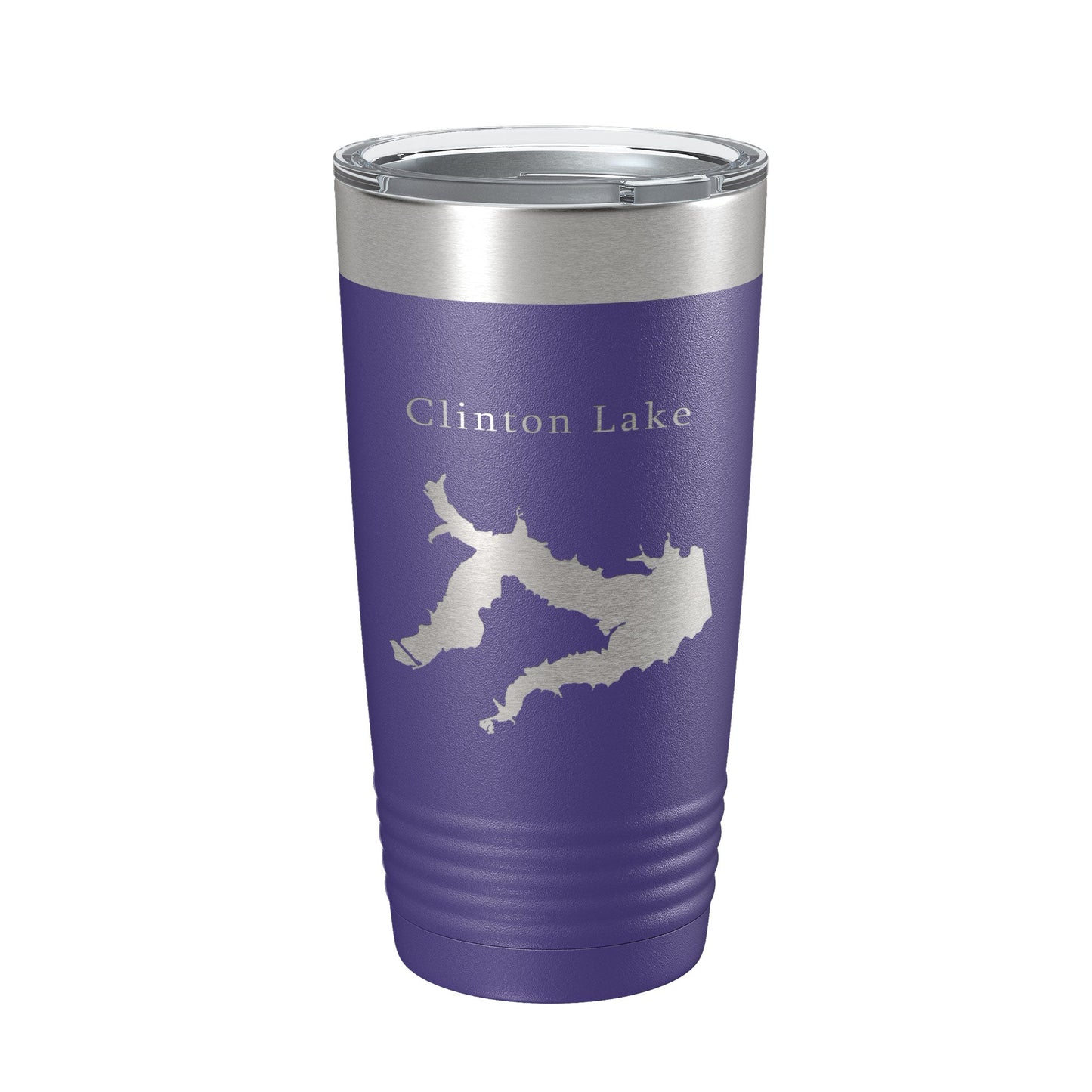 Clinton Lake Map Tumbler Travel Mug Insulated Laser Engraved Coffee Cup Kansas 20 oz-15