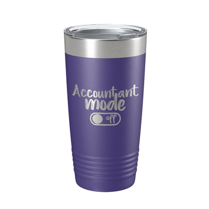 Accountant Mode Off Tumbler Travel Mug Insulated Laser Engraved CPA Retirement Gift Funny Coffee Cup 20 oz-15