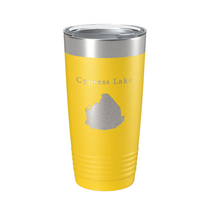 Cypress Lake Map Tumbler Travel Mug Insulated Laser Engraved Coffee Cup Kissimmee Orlando Florida 20 oz-19