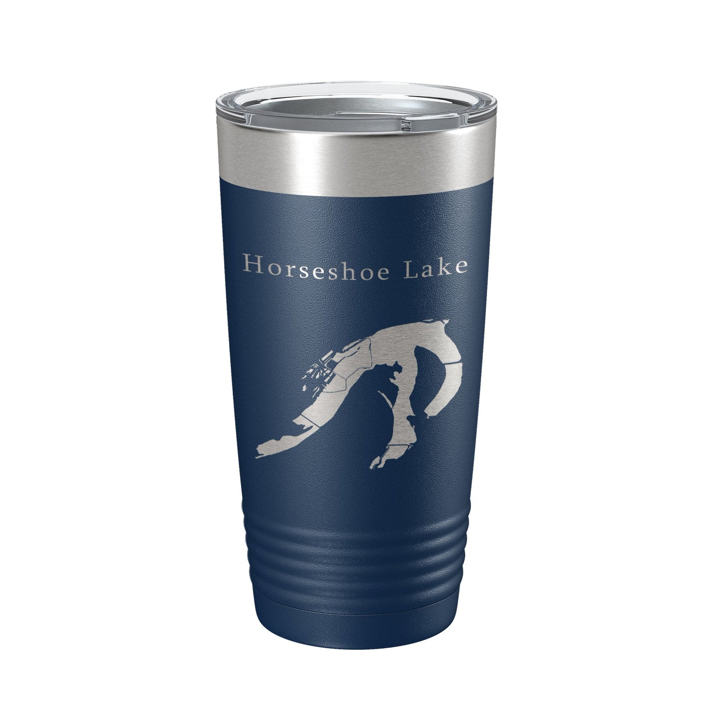 Horseshoe Lake Map Tumbler Travel Mug Insulated Laser Engraved Coffee Cup St. Louis Illinois 20 oz-8