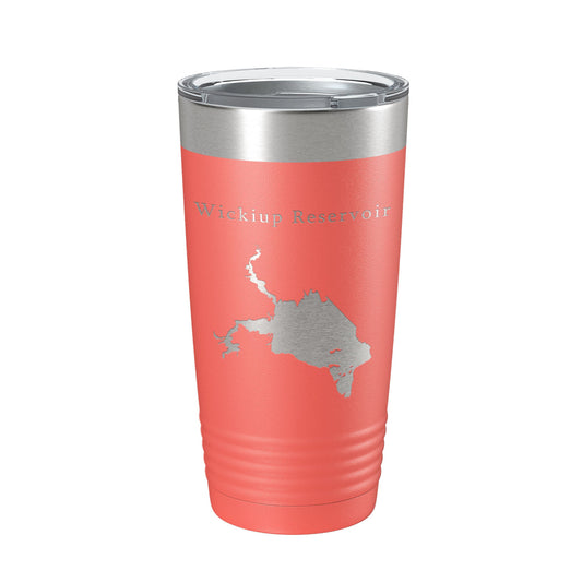 Wickiup Reservoir Tumbler Lake Map Travel Mug Insulated Laser Engraved Coffee Cup Oregon 20 oz-20