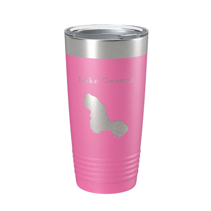 Lake Geneva Map Tumbler Travel Mug Insulated Laser Engraved Coffee Cup Florida 20 oz-11