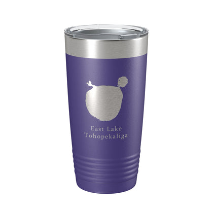 East Lake Tohopekaliga Map Tumbler Travel Mug Insulated Laser Engraved Coffee Cup Florida 20 oz-15