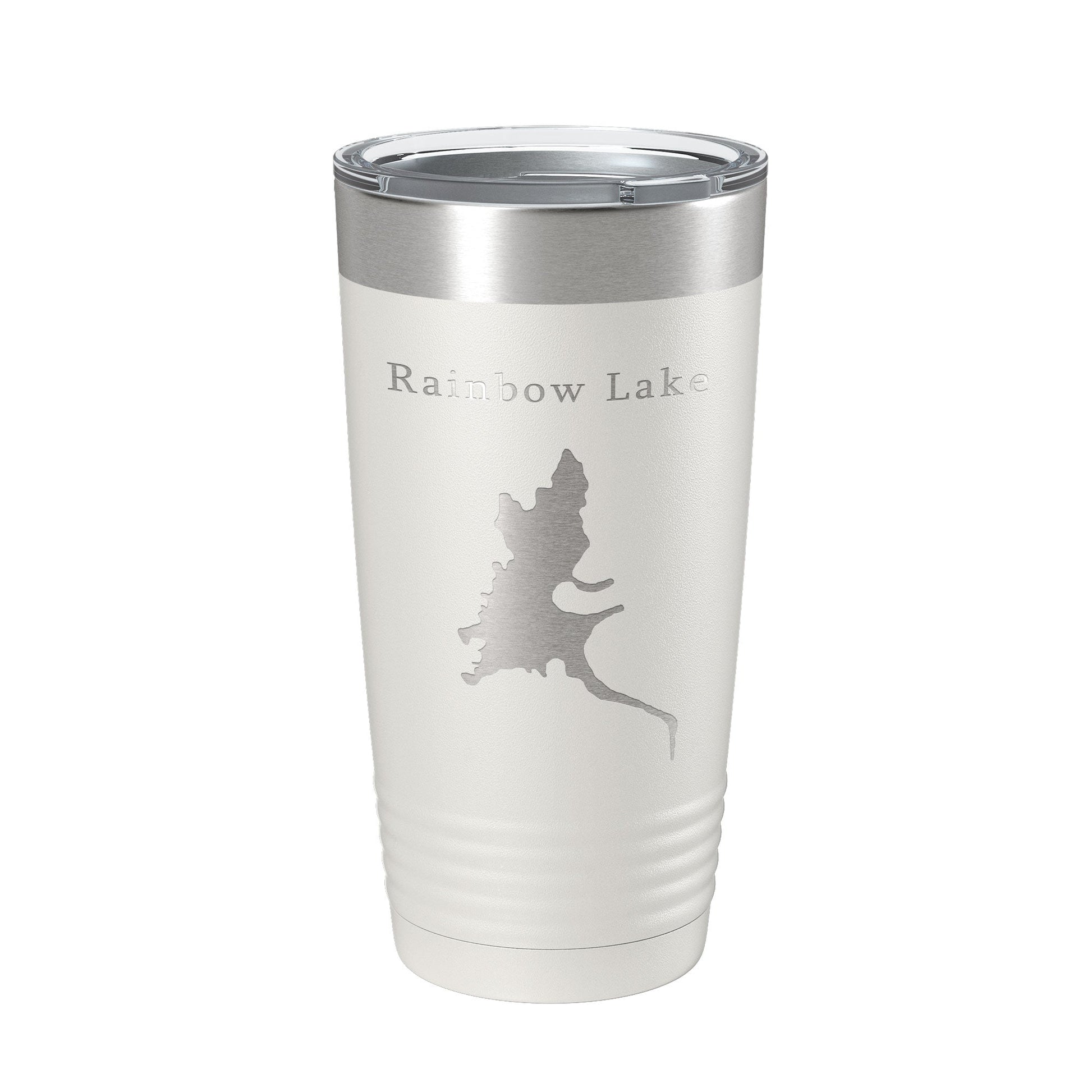Rainbow Lake Map Tumbler Travel Mug Insulated Laser Engraved Coffee Cup Arizona 20 oz-1