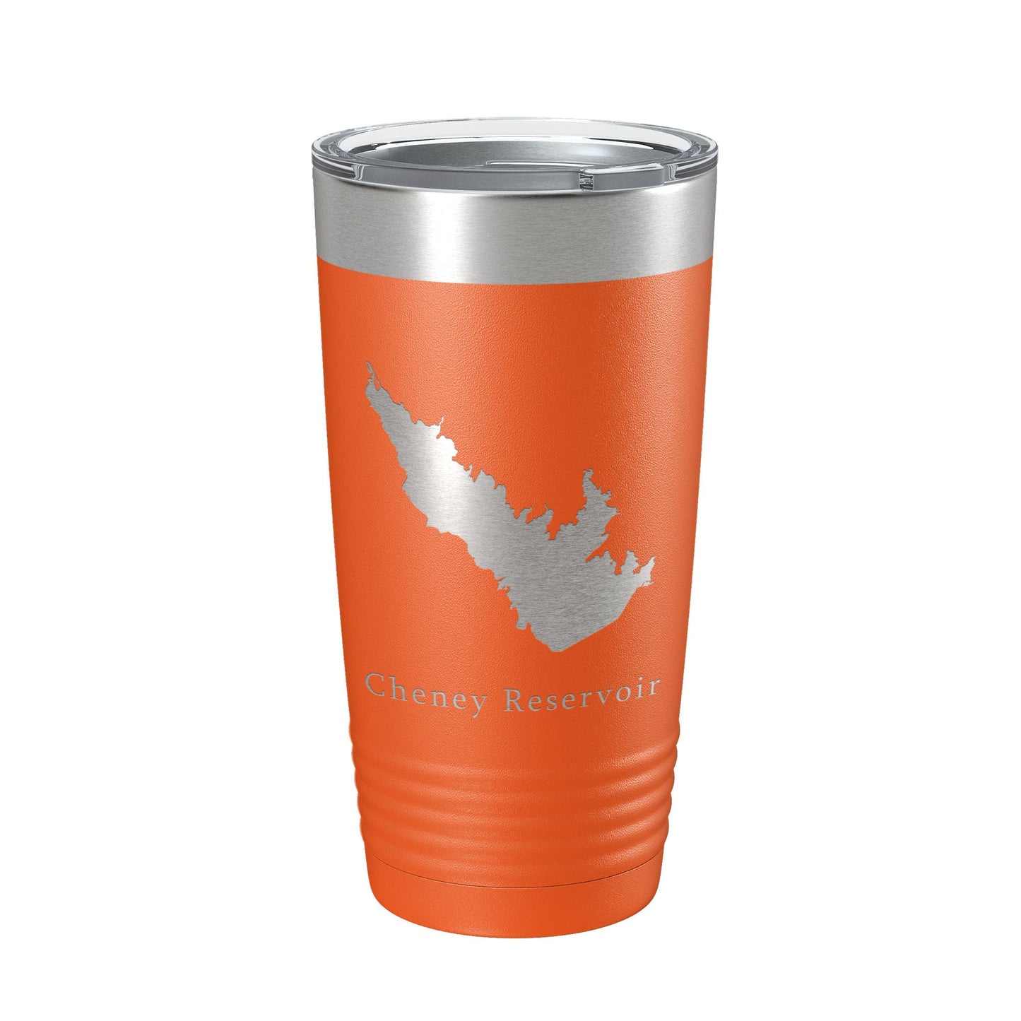 Cheney Reservoir Tumbler Lake Map Travel Mug Insulated Laser Engraved Coffee Cup Kansas 20 oz-17