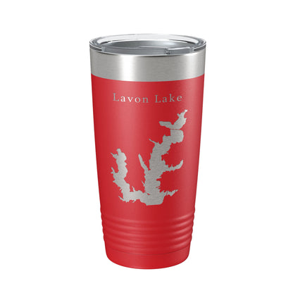 Lavon Lake Map Tumbler Travel Mug Insulated Laser Engraved Coffee Cup Texas 20 oz-10