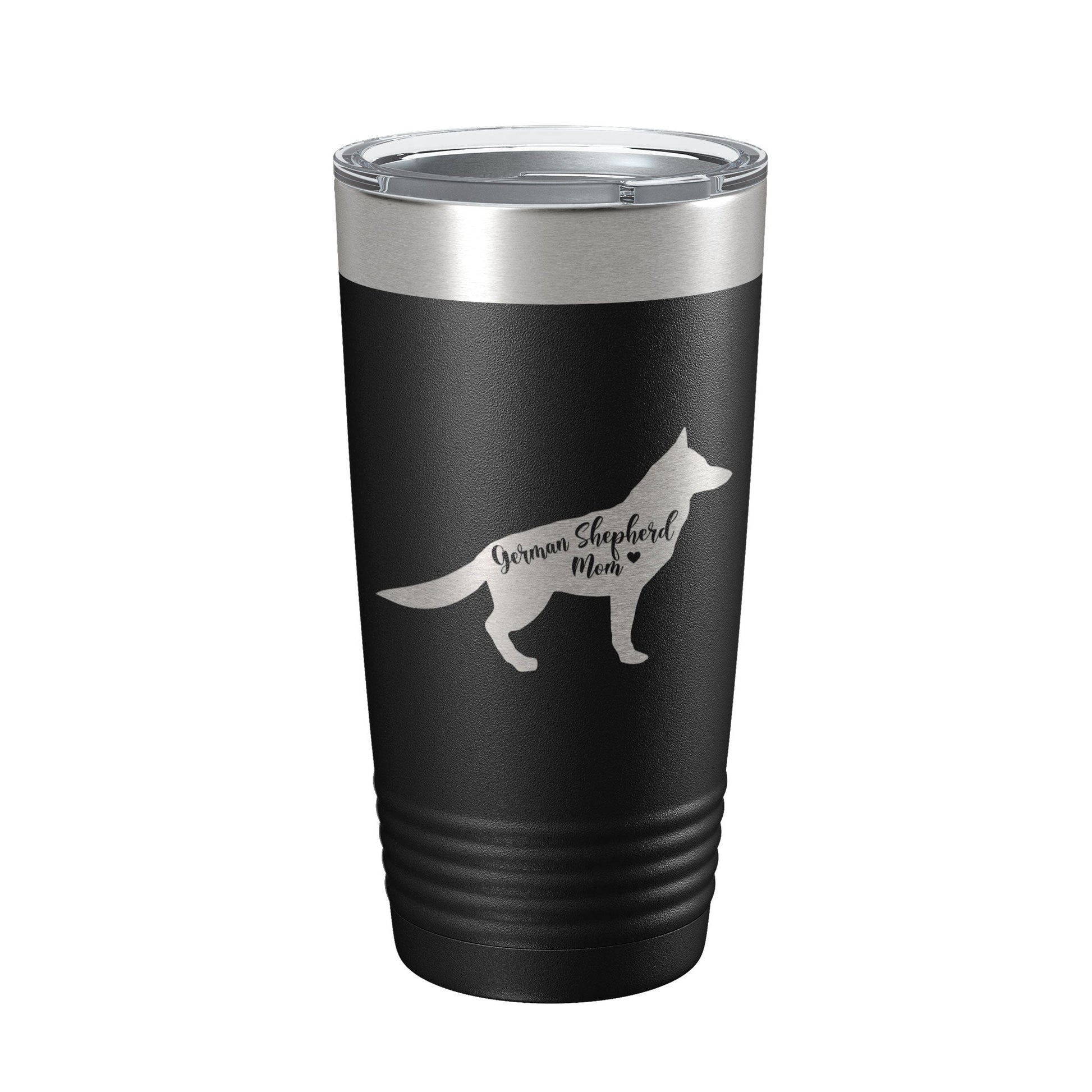 German Shepherd Mom Tumbler Dog Travel Mug Gift Insulated Laser Engraved Coffee Cup 20 oz-0