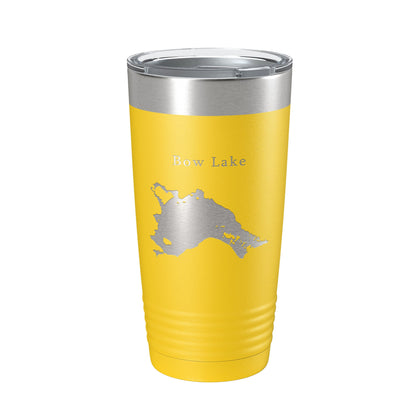 Bow Lake Map Tumbler Travel Mug Insulated Laser Engraved Coffee Cup New Hampshire 20 oz-19