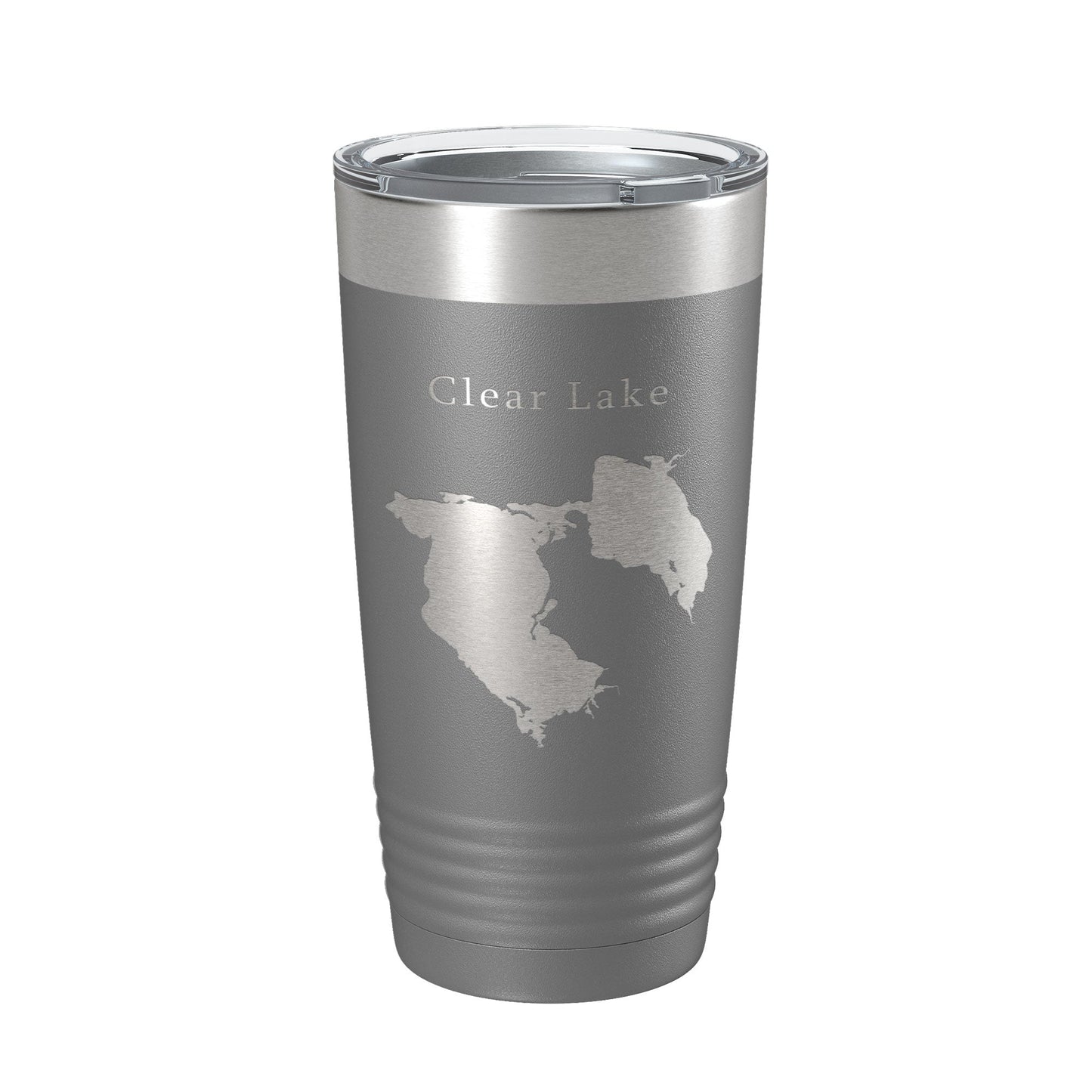 Clear Lake Reservoir Map Tumbler Travel Mug Insulated Laser Engraved Coffee Cup California 20 oz-16