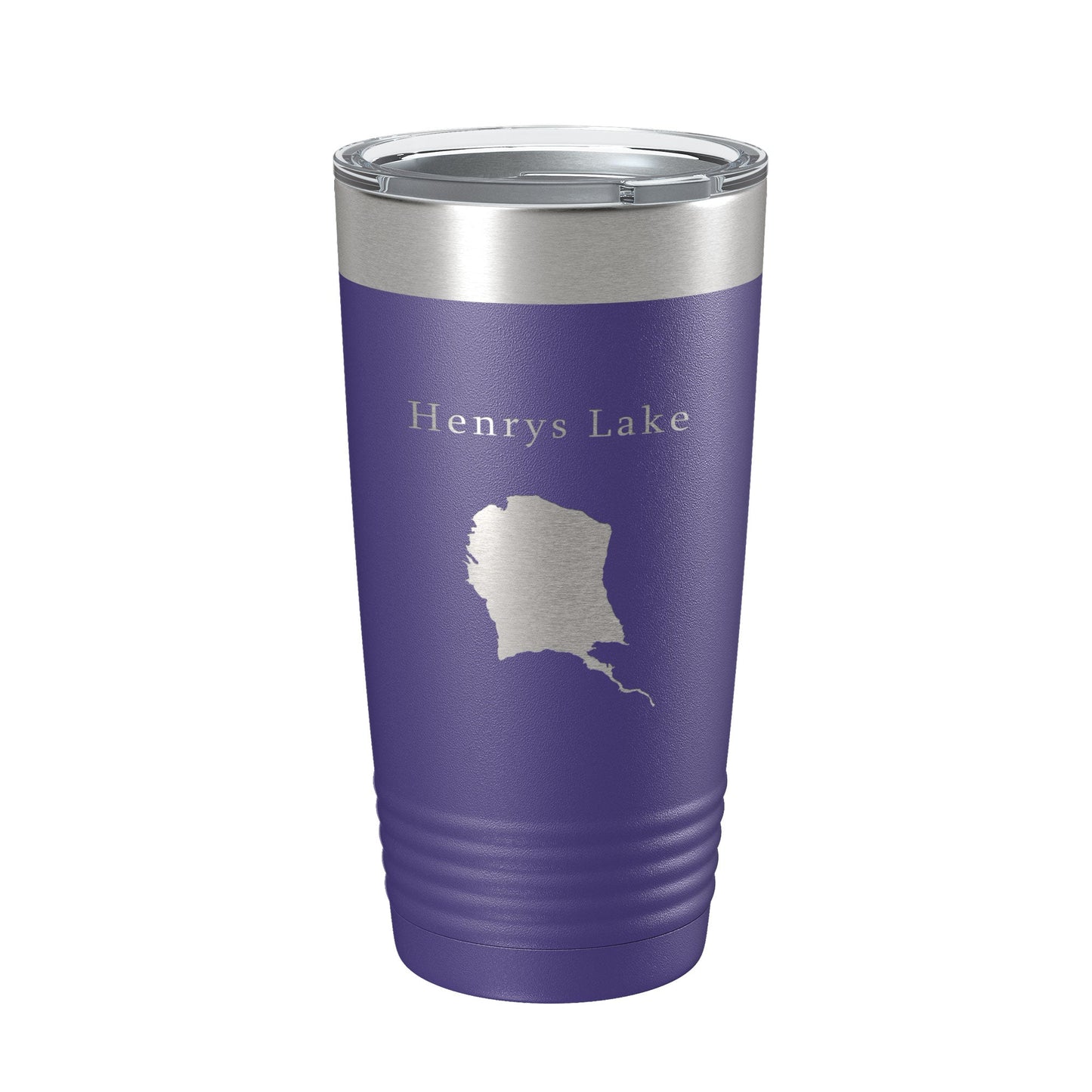 Henrys Lake Map Tumbler Travel Mug Insulated Laser Engraved Coffee Cup Idaho 20 oz-15