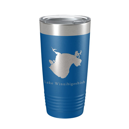 Lake Winnibigoshish Map Tumbler Travel Mug Insulated Laser Engraved Coffee Cup Minnesota 20 oz-6