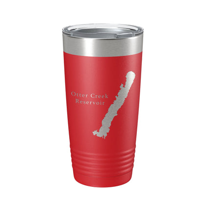 Otter Creek Reservoir Tumbler Lake Map Travel Mug Insulated Laser Engraved Coffee Cup Utah 20 oz-10