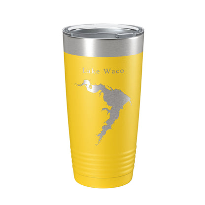 Lake Waco Map Tumbler Travel Mug Insulated Laser Engraved Coffee Cup Texas 20 oz-4