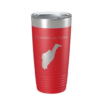 Greenbriar Lake Map Tumbler Travel Mug Insulated Laser Engraved Coffee Cup Maryland 20 oz-10