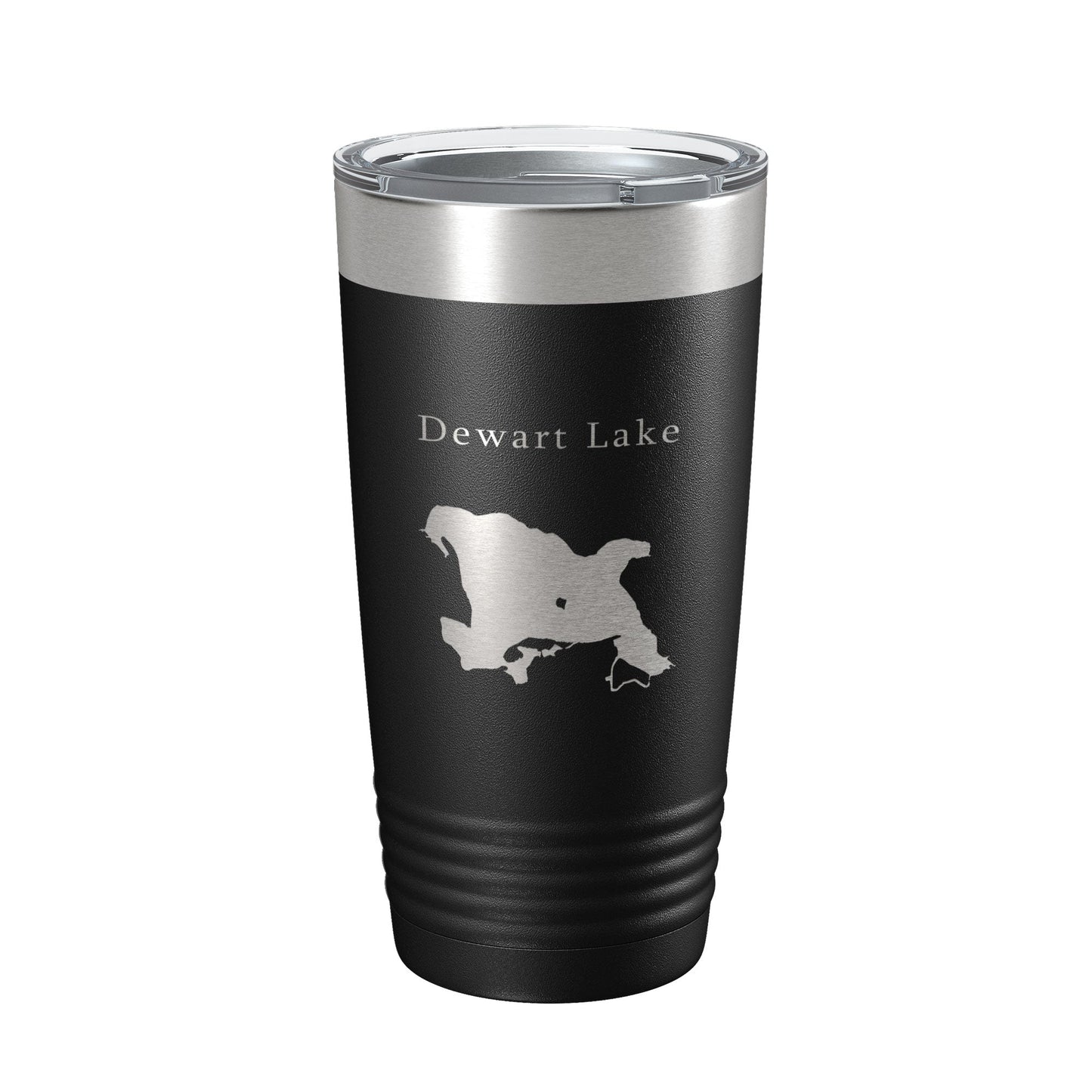 Dewart Lake Map Tumbler Travel Mug Insulated Laser Engraved Coffee Cup Indiana 20 oz-5