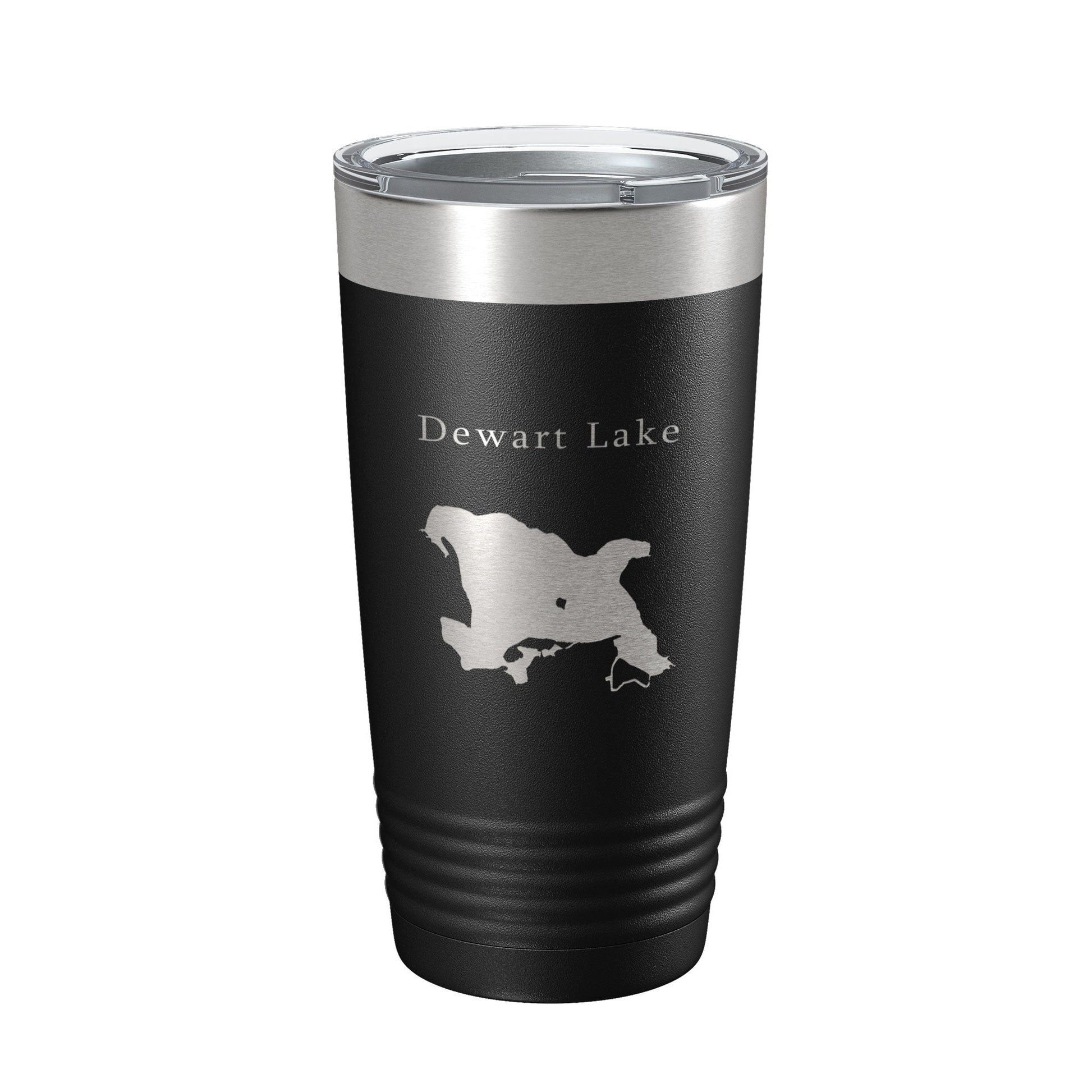 Dewart Lake Map Tumbler Travel Mug Insulated Laser Engraved Coffee Cup Indiana 20 oz-5