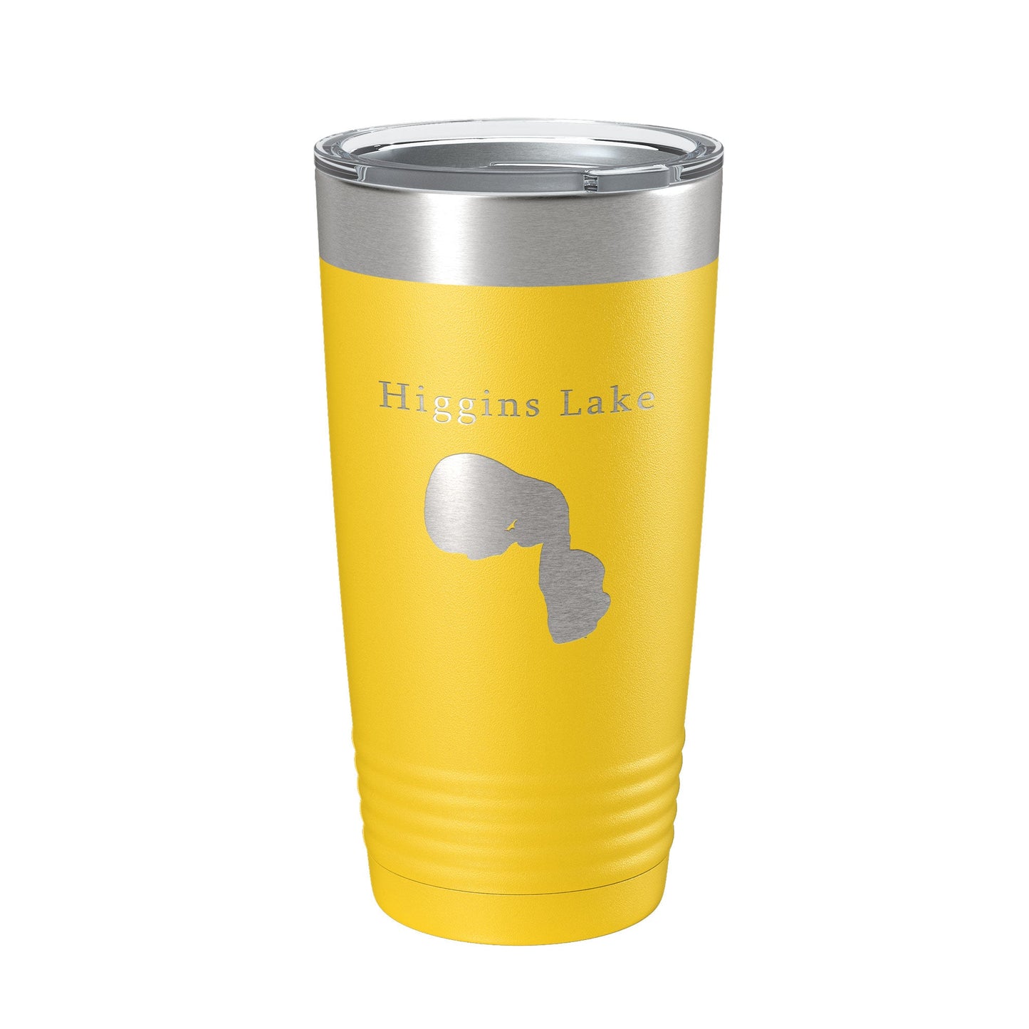 Higgins Lake Map Tumbler Travel Mug Insulated Laser Engraved Coffee Cup Michigan 20 oz-19